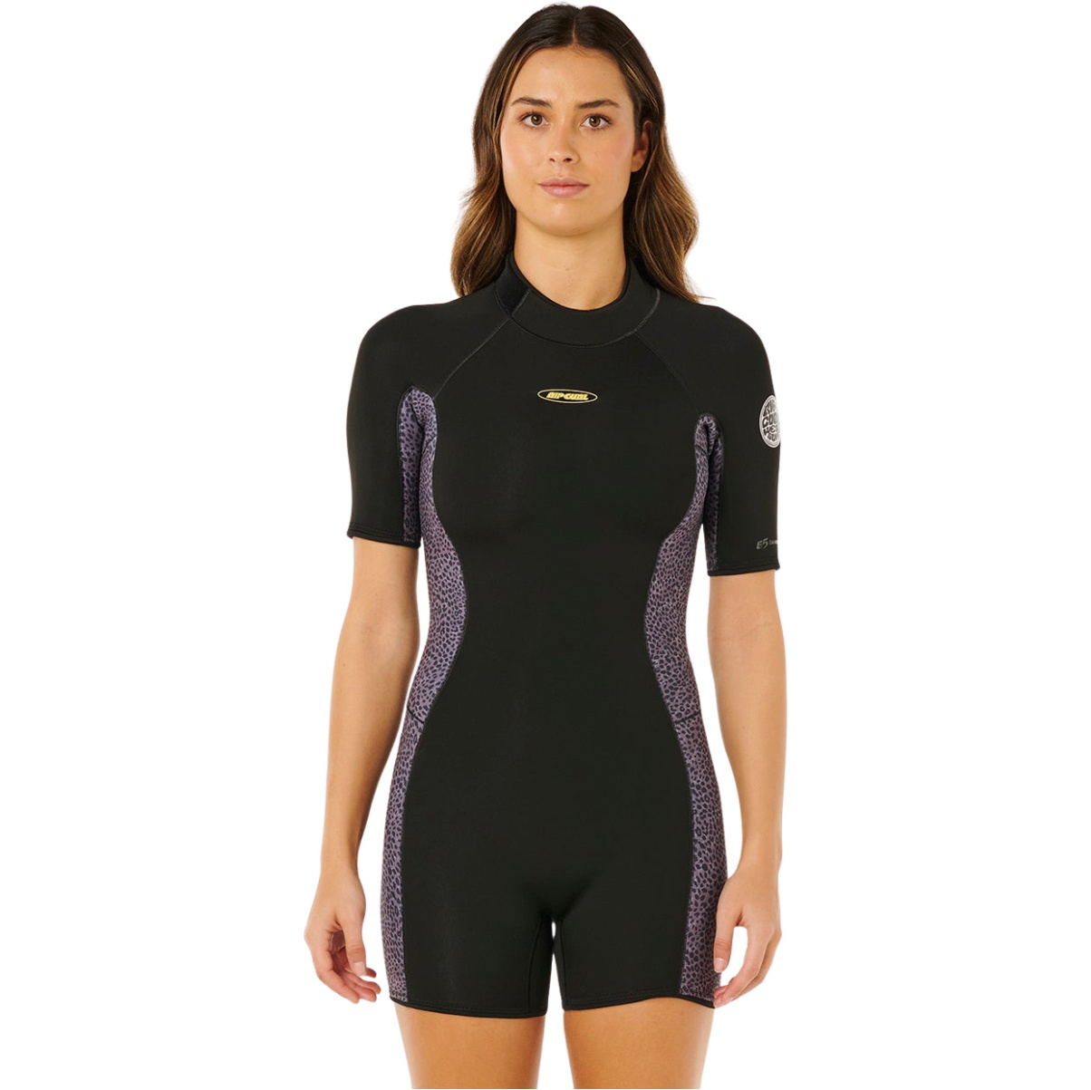 2026 Rip Curl Womens Dawn Patrol 2/2mm Back Zip Shorty Wetsuit 143WSP - Natural
